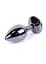Металева анальна пробка з кристалом Boss Jewellery Dark Silver 7 см (рожевий) - мініатюра 4