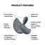 Анальна пробка Satisfyer Booty Absolute Beginners 2 7.9 см (сірий) - мініатюра 5