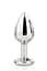 Анальна пробка Gleaming Love Silver Plug Medium 8.3 см (прозорий) - мініатюра 3