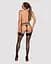 Гартеры Obsessive A741 garter belt black, искусственная кожа - миниатюра 4