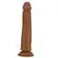 Фалоімітатор Sliding Skin Sharife 10" 25.4 см (коричневий) - мініатюра 3