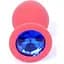 Силіконова анальна пробка Boss Of Toys Boss Series - Jewellery Red Silicon Plug Medium Blue M, BS6400084, Червоний / синий - мініатюра 3