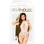 Боді з глибоким декольте та високими трусиками Penthouse - Toxic Powder White M/L - мініатюра 3