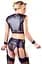 Комплект Cottelli Collection Bondage Top and Suspender Briefs S чорний - мініатюра 3