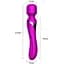 Вібратор B - Series Fox Dual Massager Pulsator 22.6 см (фіолетовий) - мініатюра 5