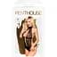 Боді з високим коміром та глибоким декольте Penthouse - Perfect Lover Black S/M - мініатюра 3