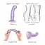 Насадка для страпону Strap-On-Me Dildo Plug P&G Lilas Metallic XXL - мініатюра 3