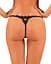 Прозрачные стринги с кружевом Obsessive Celia Noir thong XL/XXL - миниатюра 4