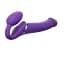 Безремневий страпон Strap-On-Me Vibrating Violet L регульований з вібрацією та з пультом ДК діаметр 3.7 см - мініатюра 2