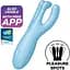 Кліторальний смарт вібратор Satisfyer Threesome 4 Blue - мініатюра 2