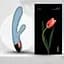 Вибратор-кролик SYL Tulip двойное удовольствие с эффектом подогрева Blue - миниатюра 6