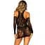 Мінісукня Leg Avenue Mini dress and matching gloves Black One Size - мініатюра 3