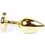 Анальна пробка Boss Of Toys Boss Series - Jewellery Gold Heart Plug Green S, BS6400042, Золотий / Зелений - мініатюра 5
