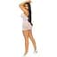 Мини-платье Leg Avenue Rhinestone halter mini dress White One size - миниатюра 7
