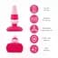 Анальна пробка FeelzToys Plugz Butt Plug 7 см (рожевий) - мініатюра 3