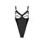 Боді з екошкіри Passion Celine Body black: з доступом відкритий L/XL - мініатюра 5