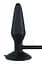 Анальная пробка True Black Inflatable Anal Plug 15 см (черный) - миниатюра 3