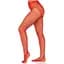 Панчохи Leg Avenue Crotchless Net Tights With Heart Backseam Red One Size - мініатюра 2