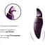 Вібратор 2в1 з язичком Zalo - Hero Twilight Purple, кристал Swarovski - мініатюра 4
