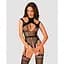 Ажурний бодістокінг з отворами Obsessive Bodystocking G327 Black S/M/L, чорний - мініатюра 2