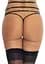 Пояс для панчіх Leg Avenue Rhinestone garterbelt Black One Size - мініатюра 2