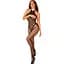 Сітчастий бодістокінг з імітацією боді Obsessive Bodystocking G332 S/M/L, Black, з доступом - мініатюра 5
