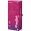 Вібратор для пар Satisfyer Triple Lover Pink: Потрійна стимуляція управління через рожевий додаток - мініатюра 7
