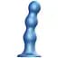Насадка для страпону Strap-On-Me Dildo Plug Balls Blue Metallic XL - мініатюра 1