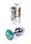 Анальная пробка Jawellery Dark Silver PLUG Green Boss Series 64-00033 98288 - миниатюра 1