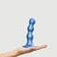 Насадка для страпону Strap-On-Me Dildo Plug Balls Blue Metallic M - мініатюра 6