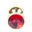 Анальна пробка Boss Of Toys Boss Series - Jewellery Gold Butt Plug Red, BS6400064, Золотий / Червоний - мініатюра 2
