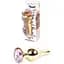 Анальна пробка Boys Of Toys Jewellery Gold Butt Plug M- Rose - мініатюра 1