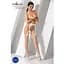 Сітчасті панчохи-стокінги Passion S011 One Size, White - мініатюра 2
