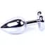 Анальна пробка Boss Of Toys Boss Series - Jewellery Silver Heart Plug Red S, BS6400046, Срібний / Червоний - мініатюра 5