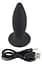 Анальна пробка Black Velvets Rechargeable Plug Small 11 см (чорний) - мініатюра 3