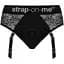 Мереживні трусики для страпона з підв’язками для панчіх Strap-On-Me DIVA HARNESS - L - мініатюра 1