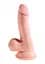 Фалоімітатор King Cock Plus 6.5 Triple Density Cock With Balls 20.3 см тілесний - мініатюра 2