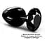 Металева анальна пробка з кристалом Dorcel Diamond Plug Black L - мініатюра 2