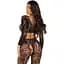 Комплект Leg Avenue Crop top & footless tights Black One Size - мініатюра 2