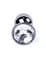 Металева анальна пробка з кристалом Boss Jewellery Dark Silver PLUG Clear 7 см (прозорий) - мініатюра 3