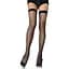Панчохи-сітка Leg Avenue Nylon Fishnet Thigh Highs Black, дрібна сітка, One Size - мініатюра 1