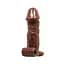 Насадка на пеніс Brave Man Vibrating Penis Sleeve Flesh, 15 см (brązowy) - мініатюра 3
