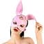 Шкіряна маска зайчика Art of Sex - Bunny mask, колір Рожевий - мініатюра 1