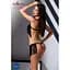 Комплект білизни Passion Exclusive KASSANDRA SET OpenBra Black L/XL: ліф з бахромою, трусики-спідн - мініатюра 3