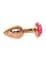 Анальная пробка Jewellery Red Gold PLUG ROSE- Pink Boss Series 64-00127 98273 - миниатюра 3