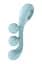 Вібратор для потрійної стимуляції Satisfyer Tri Ball 2 20.5 см блакитний - мініатюра 5