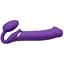 Безремневий страпон Strap-On-Me Vibrating Violet XL регульований з вібрацією та з пультом ДК діаметр 4.5 см - мініатюра 1