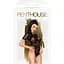Боді Penthouse Be Mine S/L Black, виріз на спинці, імітація стрепу у вигляді геометричного малюнка - мініатюра 3
