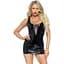 Мини-платье Leg Avenue Vinyl lace up mini dress Black XL - миниатюра 1