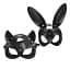 Набір масок для рольвих ігор I’MCUM Fox & Bunny Set Екошкіра Чорний 2 шт (IM-SM230_set2pcs) - мініатюра 1